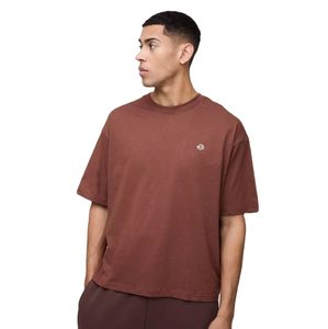 T-shirt Oversize Homme Streetwear Personnalisé en Coton Tissé Lourd 100% Coton à Épaules Tombantes, Respirant et Séchage Rapide pour l'Été - Product Image 1