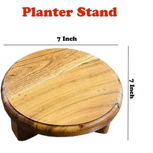 Soporte de Madera de Pino para Macetas Individuales, para Balcón, Interior, Exterior, Jardín, Flores, Suculentas - Product Image 3