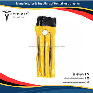 NEW Manual Set 2 Dental Younger Curettes Micro <b>Sickle</b> Scaler Remover Periodontal Silicone Handle Instrument Stainless Steel CE - Product Image 4
