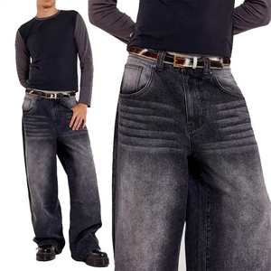 NURJENNA INDUSTRIES Best Quality Men's Denim <b>Jeans</b> Casual Regular Fit Mid Waist Straight Pants Breathable <b>Embroidered</b> Chemical - Product Image 4