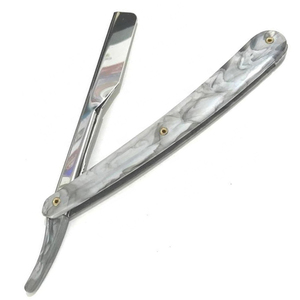 Maquinilla de Afeitar de Borde Recto con Hoja de Acero Inoxidable, Mango de Plástico, Plegable Manual, para Hombres, Venta al por Mayor, Bajo MOQ, OEM - Product Image 5