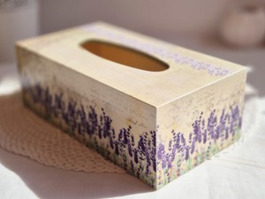 Boîte à mouchoirs en bois imprimée à prix d'usine, petite boîte à mouchoirs en bois imprimée pour la décoration intérieure, support de table, vente en gros à volume élevé - Product Image 4