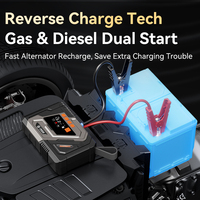 Démarreur de voiture 4000A, chargeur de batterie 12V, compresseur d'air, gonfleur de pneus, kit d'urgence pour moto, écran numérique, lumière LED