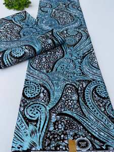 Tissu africain imprimé à la cire et Ankara 100 % coton, style Sénégal, pour l'industrie du vêtement et de la mode - Product Image 2