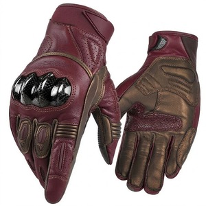 Guantes de Motocicleta de Cuero con Tecnología de Fibra de Carbono, Armadura CE, Transpirables, para Carreras, Tendencia en EE. UU. y Europa 2026 - Product Image 2