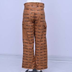 Pantalones Anchos Estampados Heirs & Christ, Cintura Alta, Corte Holgado, Casuales para Mujer, con Bolsillos, 100% Algodón - Product Image 2