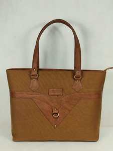 Sac fourre-tout avec poignées en similicuir PU, poche décorative sur le devant, sac à bandoulière élégant et réutilisable pour le shopping, fermeture éclair pour femmes - Product Image 1