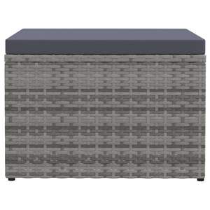Poggiapiedi da Giardino Grigio Scuro per Arredamento da Esterno, Accessorio Elegante e Confortevole - Product Image 3