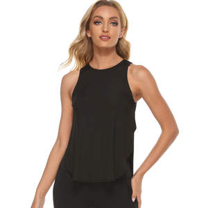 Camiseta sin mangas transpirable de moda casual para mujer, de uso diario, con cuello redondo, en oferta. - Product Image 6