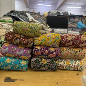 Tela Fendy de Alta Calidad con Bordado Floral y Cuentas, Antiestática, Antipolvo, Transpirable, para Vestidos de Mujer y Hombre, Ideal para Bodas - Product Image 1