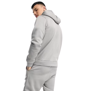 Conjunto de Sudadera con Capucha de Forro Polar para Hombre y Pantalones Jogger Ajustados, Corte Relajado, Bolsillo Canguro, Atuendo Casual de Invierno de Dos Piezas - Product Image 4