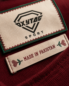 Oxytag Sport Woven Label Embroidered Rectangle Garment <b>Tag</b> Made In Pakistan Cloth Stitch Laser Cut Edge Cheap Price OEM - Product Image 4