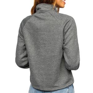 Nueva Sudadera con Media Cremallera y Logotipo Personalizado para Mujer, Corte Holgado, Sudadera con Media Cremallera para Uso Diario - Product Image 3