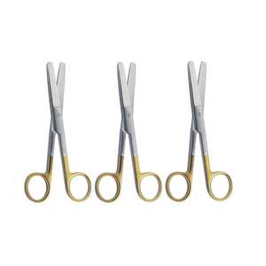 Ciseaux chirurgicaux droits TC 14,5 cm (5,5 pouces) en acier inoxydable, instruments médicaux orthopédiques, lot de 3 pièces - Product Image 2