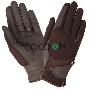 Guantes de equitación de cuero genuino personalizados, transpirables, perforados, de piel de cabra suave, tácticos, para conducir, trabajar y actividades al aire libre. - Product Image 4