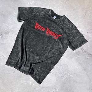 Camiseta Unisex de Algodón Tie Dye, Cuello Redondo, Manga Corta, Corte Regular, Estilo Casual, Tejido Jersey, para Todas las Temporadas, Patrón Negro y Gris - Product Image 2