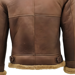 Leather Flight Jacket Custom Aviator Bomber Vintage Outerwear Zip Up Casual Streetwear <b>Coat</b> Wholesale Manufacturer - Product Image 6
