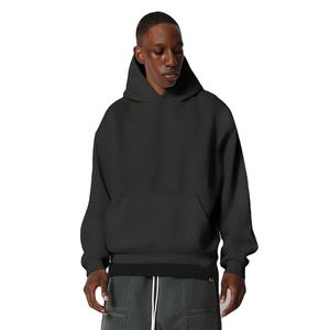 สเวตเตอร์กันหนาวขนาดใหญ่ใส่ได้ทั้งชายและหญิงเสื้อมีฮู้ดสีเทาเสื้อฮู้ดตกไหล่พิมพ์โลโก้รูปแบบขนาด6XL สำหรับผู้ชายสำหรับฤดูหนาวงานตามสั่ง - Product Image 1