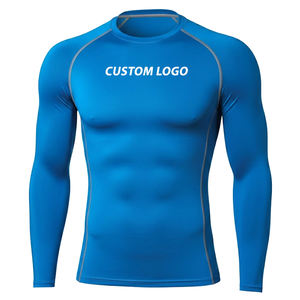 Ropa de Entrenamiento de Fitness MMA BJJ de la Mejor Calidad, Protección Solar UPF 50+, Mangas Largas Transpirables, Rashguard para Adultos con Estampado Digital Lavado - Product Image 1