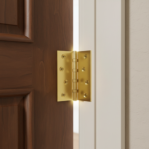 บานพับประตูทองเหลืองแท้คุณภาพพรีเมียม |   บานพับงานหนักแบบโบราณ | บานพับลูกปืนแบบเรียบสำหรับประตู หน้าต่าง และอุปกรณ์เฟอร์นิเจอร์ - Product Image 4