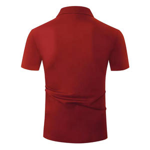เสื้อโปโลผู้ชายสีน้ำเงิน ผ้าฝ้าย 100% แขนสั้น สีพื้น เรียบง่าย ระบายอากาศได้ดี เป็นมิตรกับสิ่งแวดล้อม ถักทออย่างดี ปรับแต่งได้สำหรับเสื้อเชิ้ต - Product Image 2