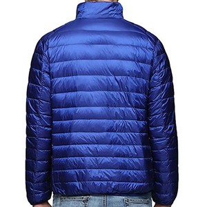 Veste d'hiver rembourrée en duvet, couleur unie, avec logo personnalisé, pour homme, vente en gros - Product Image 2