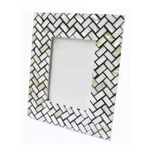 Cadre photo moderne en fer forgé MOP de haute qualité, créatif, durable, personnalisable, accessoires de décoration intérieure, fait main, prix avantageux - Product Image 1
