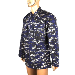 Custom Dark Blue <b>Camouflage</b> Uniform Training Workwear Suit for Men and Women Durable Outdoor Field Apparel Breathable Tactical - Product Image 3