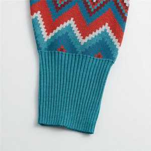 เสื้อสเวตเตอร์ถักลายซิกแซกสำหรับผู้ชาย คอกลม หลายสี ลายเชฟรอน สวมใส่สบาย แขนยาว เหมาะสำหรับฤดูใบไม้ร่วงและฤดูหนาว - Product Image 6