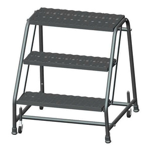 2 Step Rolling Ladder Without Handrail Industrial Grade Steel Step <b>Stool</b> Vietnam Manufacturer ISO Sedex Certified High Safety - Product Image 1