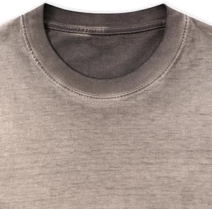 Camiseta de Verano Informal de Cuello Redondo para Mujer, Corte Regular, 100% Algodón, Ecológica, Transpirable, Camiseta con Lavado Ácido para Mujer - Product Image 5