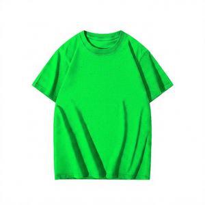 T-shirt en jersey à manches courtes pour homme, col rond, coupe classique, couleur unie, respirant, polyester/coton écologique imprimé - Product Image 5