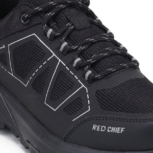 Calzado de senderismo resistente de color negro para hombre, zapatos duraderos para exteriores, zapatillas de trekking con cordones y buen agarre. - Product Image 3