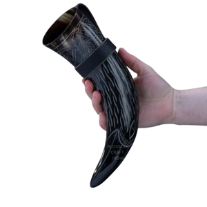 Cuerno para Beber Nórdico Tradicional Hecho a Mano, Cuerno de Vaca con Superficie Lisa para Banquetes, Festivales, Cosplay, Bodas y Fiestas - Product Image 4