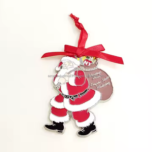 Modern Eco-Friendly Design Quick Delivery Cast Metal Custom Christmas Tree Ornaments for Promotion - Product Image 3