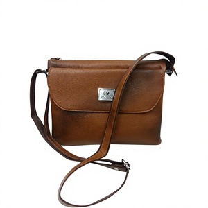 Handicraft Cow Calf Leather Handbags Custom Logo Print Durable Zipper Fashionable Long Strap Eco Friendly Lightweight Waterproof - Product Image 1