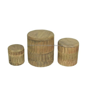 Recipiente de madera para cocina casera, herramientas de almacenamiento, organización, precio de fábrica, contenedor de almacenamiento de alimentos decorativo - Product Image 1