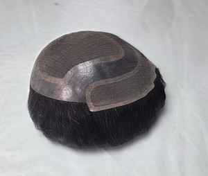 Toupee para Hombre Taz Hair, Peluca de Cabello Humano 100%, Densidad 60%-150%, Cabello Remy Indio, Resistente al Agua, Suave, Ondulado Profundo - Product Image 2