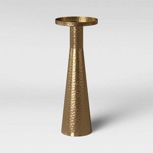 <b>Round</b> Hammered Metal Drink <b>Table</b> Brass Accent <b>Table</b> Modern <b>Side</b> <b>Table</b> Brass End <b>Table</b> Decorative Metal <b>Table</b> Living Room - Product Image 3