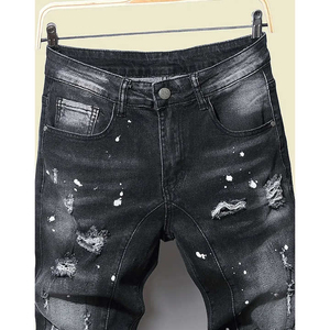 Pantalones Cortos de Mezclilla Sólidos Ecológicos Personalizados para Hombre, Corte Ajustado, Ropa Casual de Calle de Alta Calidad - Product Image 2