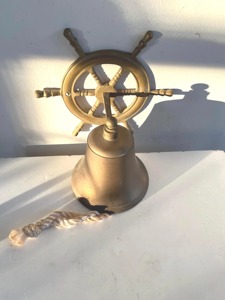 Campana de Latón Exclusiva con Acabado de Diseño, Campana de Latón Premium Adecuada para Templos, Entradas de Casas, Jardines Náuticos y Exteriores - Product Image 3