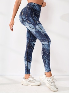 Yoga Pants High Rise Gym <b>Leggings</b> Scrunch Butt Fitness Tights Breathable Stretch Running Workout Activewear ODM - Product Image 5