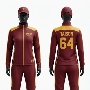 Conjunto Deportivo Unisex para Entrenamiento de Lacrosse, 300 Gramos, Poliéster Interlock Premium, Color Granate para Paneles Laterales, Logotipo Personalizado - Product Image 1