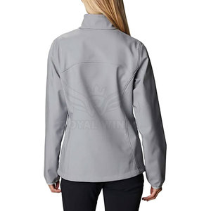 Windproof <b>Waterproof</b> <b>Breathable</b> Heated Knitted Softshell <b>Jacket</b> for <b>Women</b> and Men Winter Outdoor Regular Fit Polyester - Product Image 2