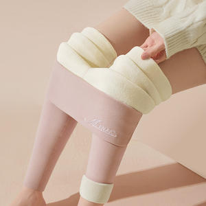 Leggings chauds en cachemire pour femmes, en peluche Super épaisse, sans couture, serré, taille haute, Slim, résistant au <span class=keywords><strong>froid</strong></span>, tendance hiver - Product Image 1