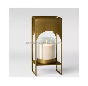 Soporte votivo de metal hecho a mano con diseño floral, soporte de luz de té ecológico para boda, Navidad y decoración de festivales - Product Image 1