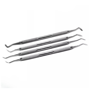 Kit d'outils dentaires en acier inoxydable de classe I, couleur argent, Tegra, comprenant une spatule à ciment Hollenback Carver et un ensemble de modelage de cire, instrument médical - Product Image 5