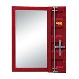 Specchio da bagno con finitura rossa Cargo - Product Image 2