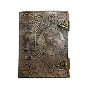Diario de Tapa Dura de Cuero Grimoire A5, Libro de Hechizos de la Momia de Hamunaptra, Accesorio Vintage - Product Image 1