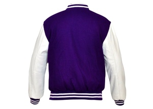 Chaqueta Varsity de Invierno Personalizada de Alta Calidad para Hombre con Mangas de Cuero, Talla Grande, Chaqueta Varsity de Cuero con Letras Bordadas 2026 - Product Image 3